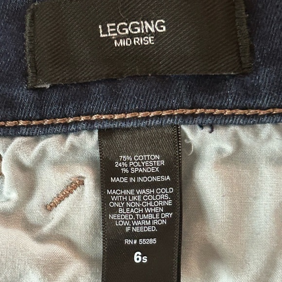 Size 6 Short Express legging mid-rise jeans - Picture 4 of 4